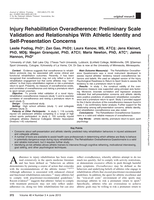 Injury Rehabilitation Overadherence: Preliminary Scale Validation and Relationships With Athletic Identity and Self-Presentation Concerns