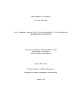 Food, farming, and our justice system: Horticulture programs in correctional settings.