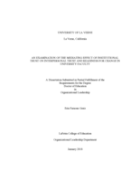 An Examination of the Mediating Effect of Institutional Trust on Interpersonal Trust and Readiness for Change in University Faculty.