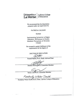 Implementing Inclusivity in Higher Education: Differences in Faculty Members' Perceptions of Diversity Climate.