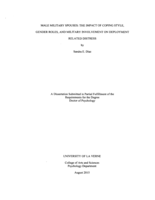 Male military spouses: The impact of coping style, gender roles, and military involvement on deployment related distress.