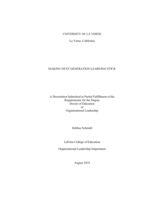 Making Next Generation Learning Stick.