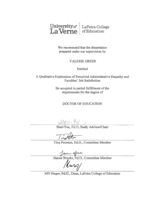 A Qualitative Exploration of Perceived Administrative Empathy and Faculties' Job Satisfaction