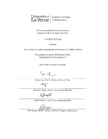 The Journey to Latina Leadership in Preschool-12 Public Schools