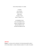 Chronic Kidney Disease in U.S. Adults